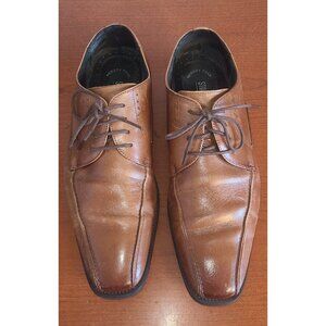 Stacy Adams Mens Shoes 10M Oxford Lace Up Leather Corrado Dress Cognac